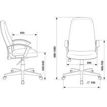 Кресло руководителя Бюрократ CH-808LT серый 3C1