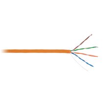 Кабель Cu UTP, Внутренний, 4x2x0.47, бухта 305м., Cat5e, LSZH, NetLan (EC-UU004-5E-LSZH-OR)