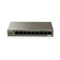Неуправляемый POE-коммутатор 08 портов: Tenda TEF1109P-8-102W (8x10/ 100Мбит/ с;8xPOE ; PoE‑бюджет 92 Вт) корпус - металл
