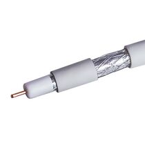 Кабель RG-6 белый CCS 1,00 (15%) /  FPE /  Al-Pet-Al Foil /  Al 32x0,12 /  PVC RW Net.on, бухта 100 м (03-0101)