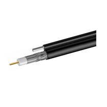 Кабель RG-11 черный CCS 1,63 (21%) /  FPE /  Al-Pet-Al Foil Unbonded /  Al 96х0,12 /  PE с тросом, бухта 305м Net.on (111PT-1)