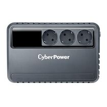 ИБП CyberPower BU600E 600 ВА/ 360 Вт, 3*Schuko (Euro), AVR ( Аккумулятор 12 V/ 5,0 Ah*1)