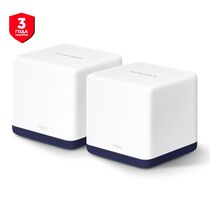 Wi-Fi Mesh система: MERCUSYS Halo H50G(2-pack) (2.4+5 ГГц, 3х1Гбит/ с, 5 ГГц 1300 Мбит/ с, 2,4 ГГц 600 Мбит/ с) Halo H50G(2-pack)