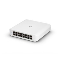 Управляемый PoE-коммутатор Ubiquiti USW-LITE-16-POE (16х1Гбит/ с,8хPoE,PoE‑бюджет 45 Вт) 2 уровня