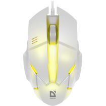 Мышь Defender Host MB-982 оптическая, проводная, USB, офисная, с подсветкой, белый (52983)