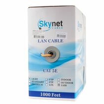 Кабель Cu UTP, Внутренний, 4x2x0.46, бухта 305м., Cat5e, нг-LSZH, SkyNet (CSL-UTP-LSZH-4-CU)
