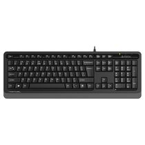 Клавиатура A4Tech Fstyler FKS10, проводная, мультимедийная, USB, черный, кабель 1,5 м (FKS10 GREY)