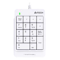 Клавиатура A4Tech Fstyler FK13P, проводная, числовой блок, USB, белый, кабель 1,5 м (FK13P)