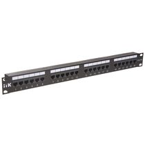 Патч-панель 19" 1U, 24 порта, категория 5e, неэкранированная, с органайзером, ITK (PP24-1UC5EU-D05)