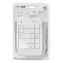 Купить Клавиатура A4Tech Fstyler FK13, проводная, числовой блок, USB, белый, кабель 0,7 м (FK13) в Симферополе, Севастополе, Крыму