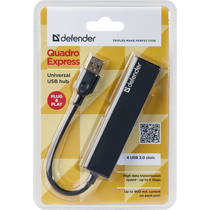USB Хаб Defender Quadro Express USB 3.0, 4 порта (83204)