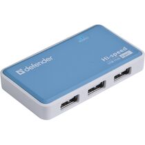 USB Хаб Defender Quadro Power блок питания 2A USB 2.0, 4 порта (83503)