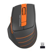 Мышь A4Tech Fstyler FG30 оптическая, беспроводная, USB, офисная, черный/ оранжевый (FG30 ORANGE)