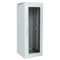 Шкаф напольный телекоммуникационный 19" 18U, Ш600*В880*Г600, передняя дверь - стекло, серый (05-0133)