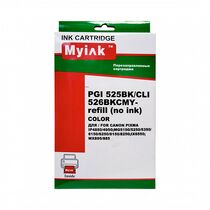 Перезаправляемые картриджи Canon PGI-525/ CLI-526 MyInk (без чернил) (MX885/ IP4850/ IP4950/ MG5150/ MG5250/ MG5350/ MG6150/ MG6250/ MG8150/ MG8250/ MX895)