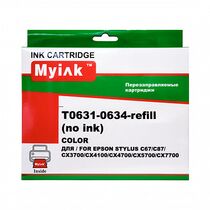 Перезаправляемые картриджи Epson T0631-T0634 MyInk (без чернил) (C67/ C87/ CX3700/ CX4100/ CX4700/ CX5700/ CX7700)