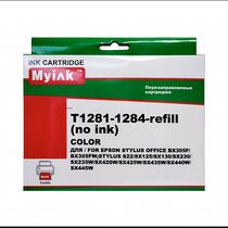 Перезаправляемые картриджи Epson T1281-T1284 MyInk (без чернил) (S22/ SX125/ SX130/ SX230/ SX235W/ SX420W/ SX425W/ SX435W)