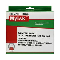 Перезаправляемые картриджи Canon PGI-470XL/ CLI-471XLBK/ C/ M/ Y MyInk (без чернил) (MG5740/ MG6840/ MG7740)