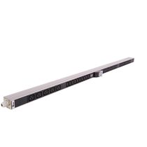 Блок розеток 19", 42-48U, в стойку, 20xSchuko/ 12xC19, 220V, 32A, с амперметром и автоматом, металлический корпус (R-32-2X(10S-6C19-A-AM)-1820-K)