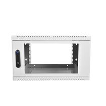 Шкаф настенный телекоммуникационный 19" 09U, Ш600*В480*Г490, передняя дверь - стекло, серый (ШРН-9.480)