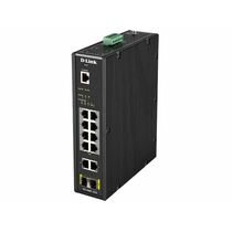 Управляемый PoE-коммутатор 12 портов D-Link DIS-200G-12PS (10х1Гбит/ с, 2хSFP, 8хPoE, PoE‑бюджет 240 Вт) 2 уровня