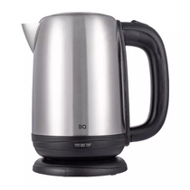 Чайник электрический BQ KT1821S серебристый/ черный (2200 Вт, объем - 1.7 л, корпус: металлический)