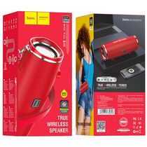 Портативная колонка 2.0  HOCO Desire Song Sport 14W, красный, BT, miniJack 3.5, USB, FM приемник, Пластик (BS40_RED)