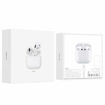 TWS наушники HOCO EW03 Plus true wireless, вкладыши, BT. белый (EW03)