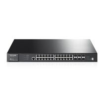 Управляемый коммутатор 24 порта TP-Link JetStream T3700G-28TQ (24х1Гбит/ с, 4хRJ45/ SFP) 3 уровня
