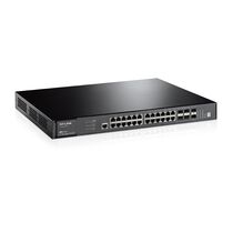 Управляемый коммутатор 24 порта TP-Link JetStream T3700G-28TQ (24х1Гбит/ с, 4хRJ45/ SFP) 3 уровня