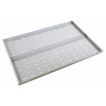 Полка 19" 1U стационарная (Ш496xВ25xГ750мм, нагрузка до 100 кг), серая (СВ-75У)