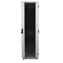 Шкаф напольный телекоммуникационный 19" 42U, Ш600*В2030*Г1000, передняя дверь - стекло, серый (ШТК-М-42.6.10-1ААА)