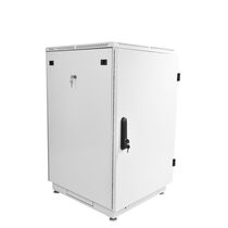 Шкаф напольный телекоммуникационный 19" 27U, Ш600*В1360*Г600, передняя дверь - металл, серый (ШТК-М-27.6.6-3ААА)