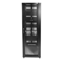 Шкаф напольный серверный ПРОФ 19" 42U, Ш600*В1950*Г930, дверь - перфорация, 2 шт, черный (ШТК-СП-42.6.10-44АА-9005)