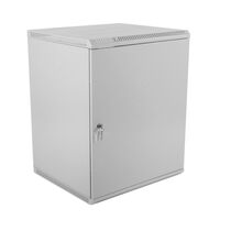 Шкаф настенный телекоммуникационный разборный 19" 15U, Ш600*В746*Г520, передняя дверь - металл, серый (ШРН-Э-15.500.1)