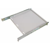 Полка 19" 1U выдвижная клавиатурная, (Ш440xВ25xГ450-785мм), серая (ТСВ-К4)