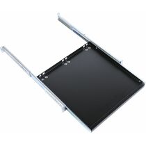 Полка 19" 1U выдвижная клавиатурная, (Ш440xВ25xГ450-785мм), черная (ТСВ-К4-9005)