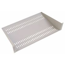 Полка консольная 19" 2U (Ш483xВ89xГ200мм, нагрузка до 15 кг), серая (МС-20)