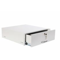 Полка 19" 2U (ящик) для документации, глубина 450 мм, серая (ТСВ-Д-2U.450)