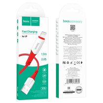 Кабель HOCO Lightning X70i Ferry (1м. Красный)