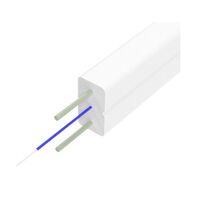 Кабель оптический FTTH, 1 волокно, 0,5 кН, несущий элемент два стеклопрутка, белый Suprlan (02-0168-1)