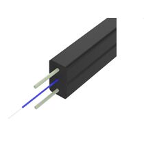 Кабель оптический FTTH, 1 волокно, 0,5 кН, несущий элемент два стеклопрутка Suprlan (02-0154-2)