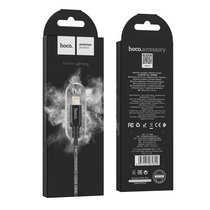 Кабель USB HOCO X14i Times speed (Lightning, 1м, плетеный, Черный)