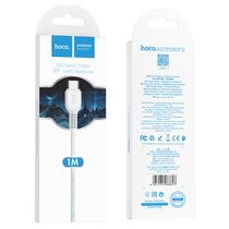 Кабель HOCO USB Type-C X20a Flash (1м. USB 2.0. Белый)