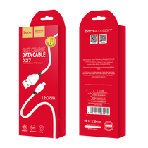 Кабель USB HOCO X27m Excellent (MicroUSB, 1.2м, пластик, Белый)