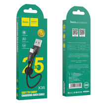 Кабель USB Type-C HOCO X35a Premium 0.25м Черный (X35a)