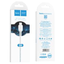 Кабель Type-C HOCO X20a Flash (Type-C, 3м, пластик, Белый)