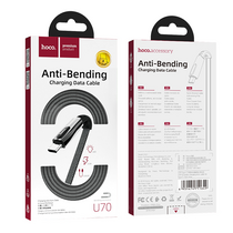 Кабель USB HOCO U70a Splendor (Type-C, 1.2м, плетеный, Серый)