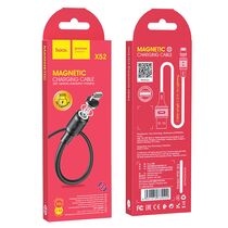 Кабель USB HOCO X52i Sereno (Lightning, 1м, магнитный, пластик, Черный)