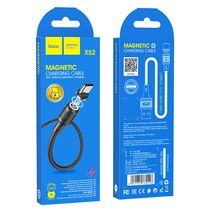 Кабель USB HOCO X52a Sereno (Type-C, 1м, магнитный, пластик, Черный)